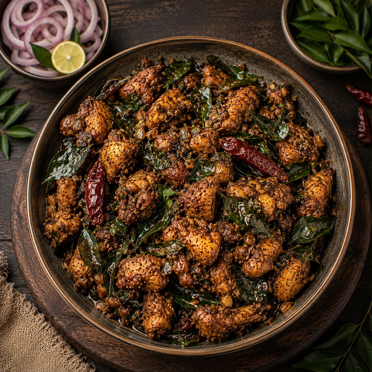 Curry Leaf Chicken Fry